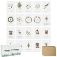Dessie® 40 Unique Christmas Cards Boxed Set with Kraft Envelopes and