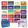 thumbnail image 1 of Dessie 40 New Year Cards with Envelopes & Stickers – Gold Foil Assorted Greeting Set 4"x6", 1 of 6