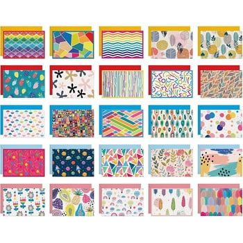 Dessie 50 Blank Greeting Cards and Envelopes with Unique Designs for All Occasions, 4” x 6”