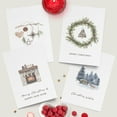Dessie® 50 Unique Christmas Cards Boxed Set with Envelopes and Stickers