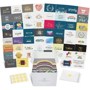 Dessie Greeting Cards Assortment - 60 Large Unique Assorted Cards for All Occasions with Greetings Inside and Card Organizer.
