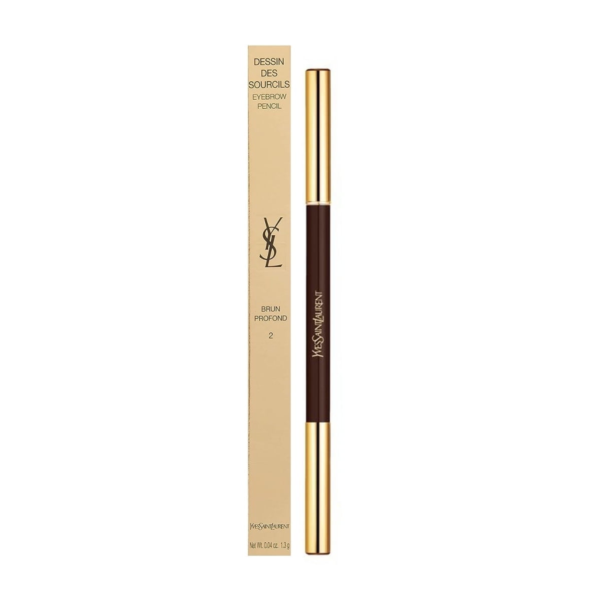 Dessin Des Sourcils Eyebrow Pencil - 2 Dark brown by Yves Saint Laurent for Women - 0.04 oz Eyebrow Pencil