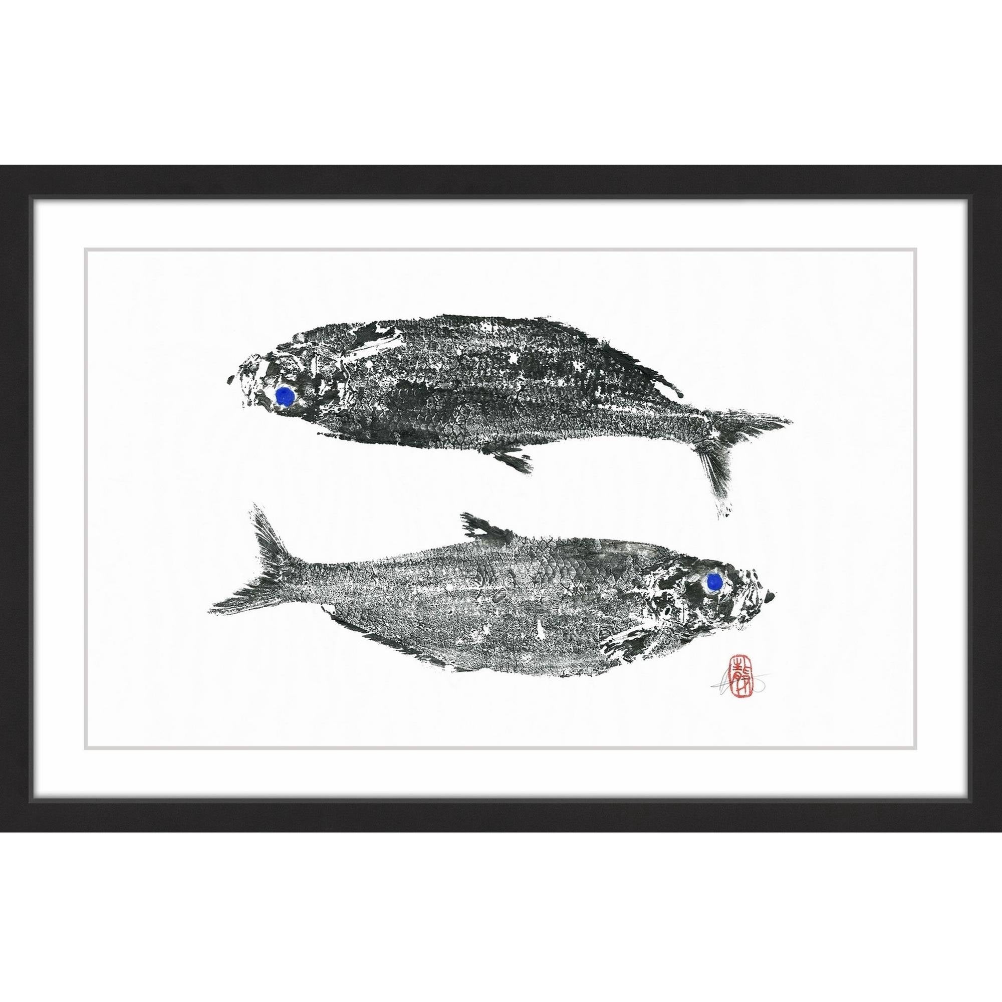 "Dessous Dessus" Framed Painting Print