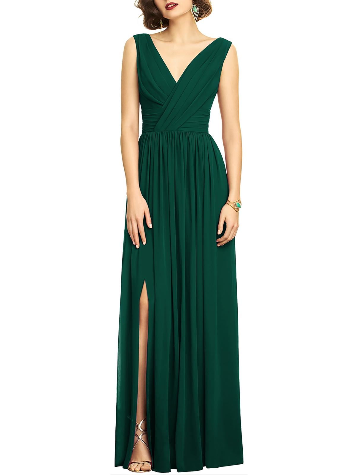 Dessy Collection Sleeveless Ruched Evening Dress, Women's, Chiffon, 100%  Polyester - Walmart.com