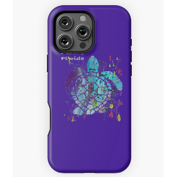 Destin Beach Abstract Turtle N4793 Phone Case for iPhone 17 16 15 14 13 12 11 Pro Max