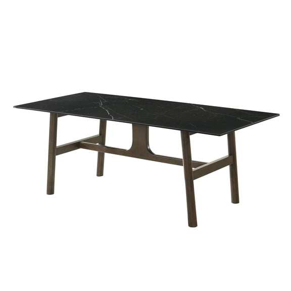 Destin Ceramic  Walnut Finish Dining Table