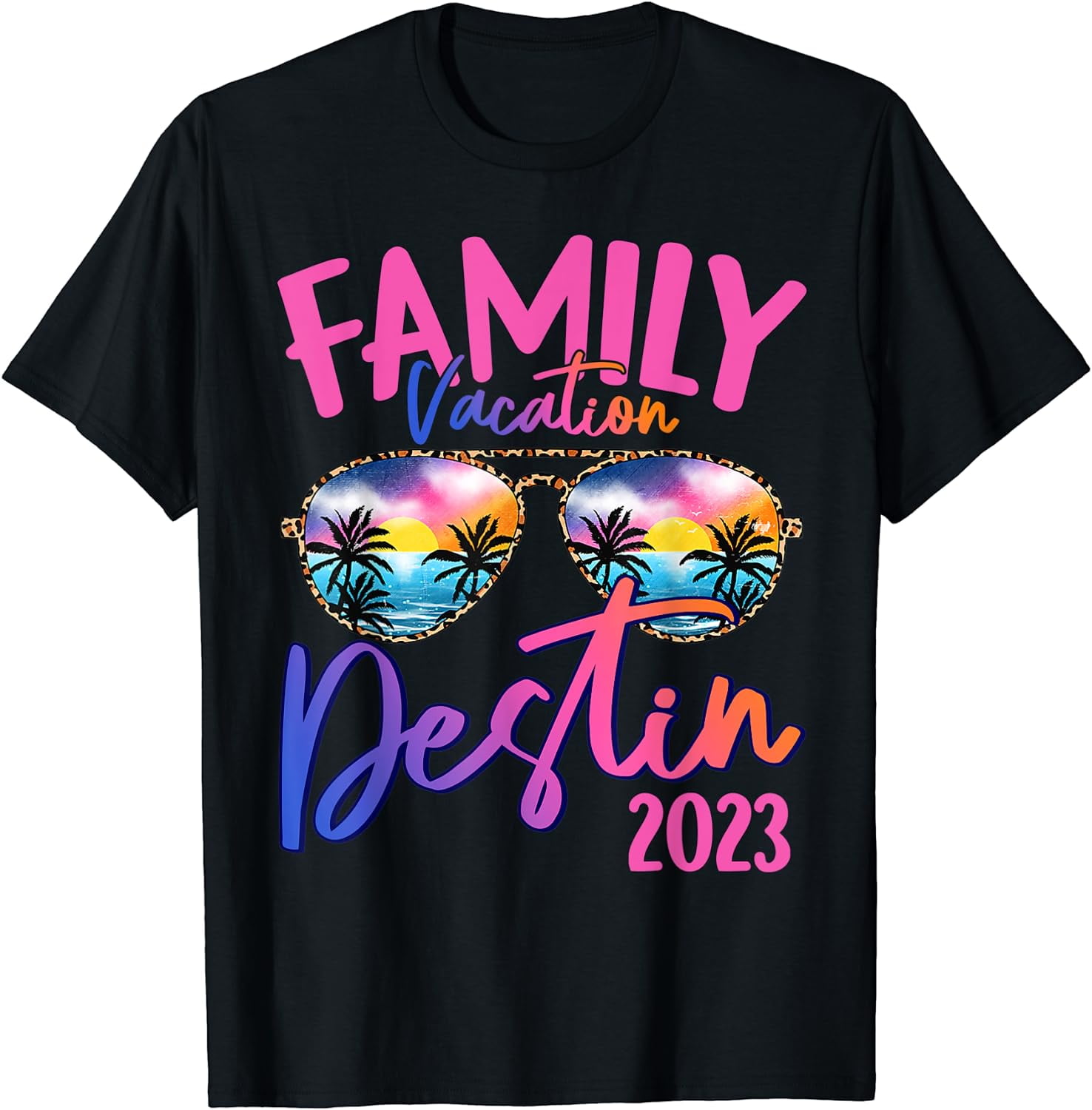 Destin Florida 2023 Sunglasses Theme Family Vacation TShirt