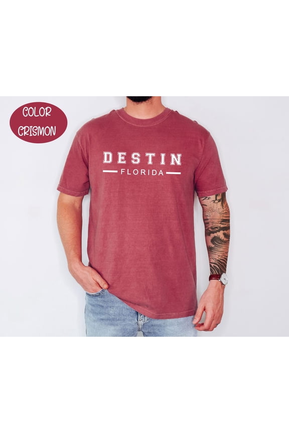 Destin Florida T-Shirt, Vintage Beach Vacation , Retro Coastal Summer Graphic Tee All Size S-5XL