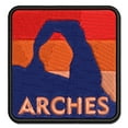 thumbnail image 1 of Destination Arches National Park Applique Multi-Color Embroidered Iron-On Patch - 3.5 Inch Large, 1 of 5