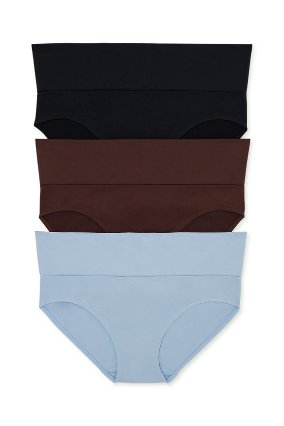 Women's Foldover Panty, 3-Pack, Sizes S-3XL