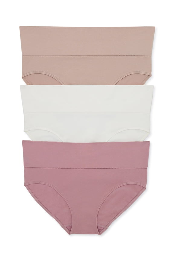 Women's Foldover Panty, 3-Pack, Sizes S-3XL