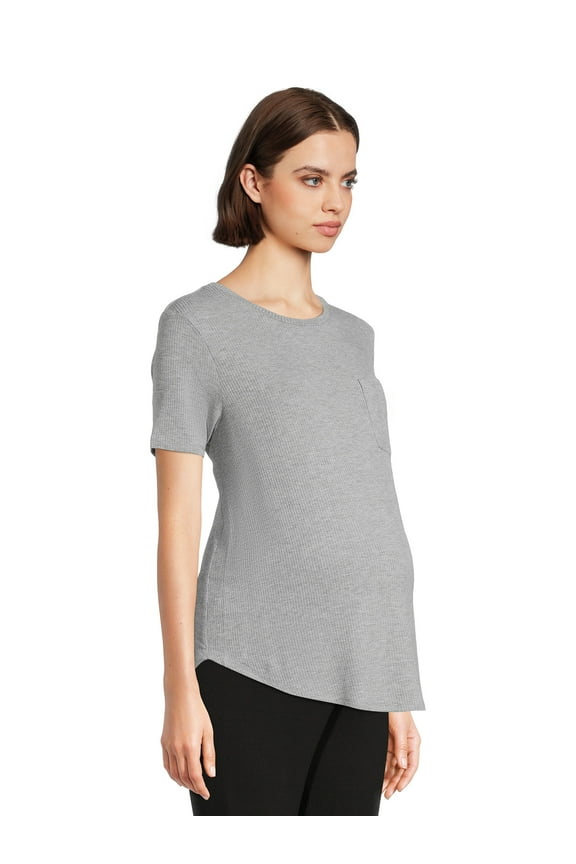 Women's Maternity Pocket Tee, Sizes S-2XL