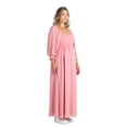 thumbnail image 1 of Destination Maternity Women's Smocked Babydoll Maternity Maxi Dress, Sizes S-XXL, 1 of 4
