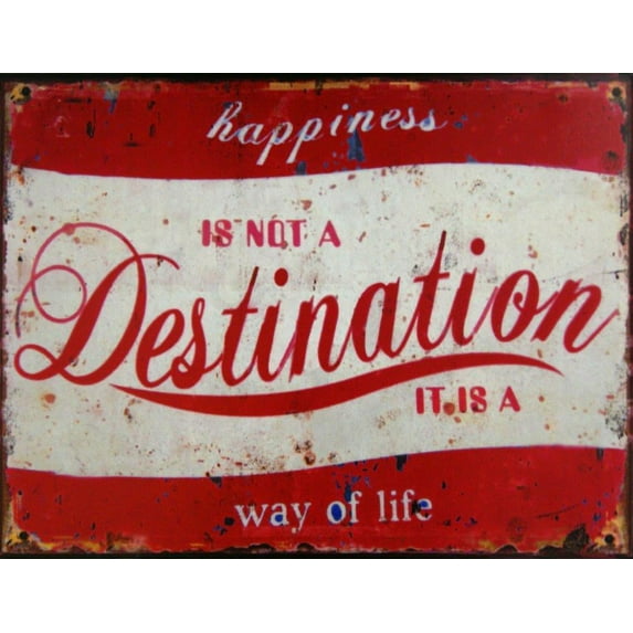 Destination Metal Sign 10"x13"
