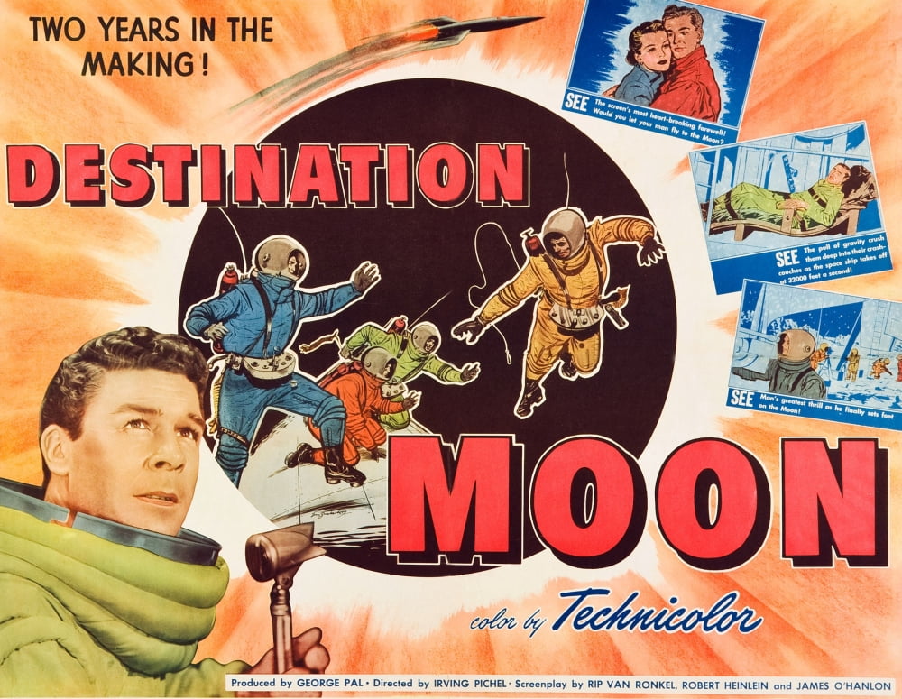 Destination Moon Canvas Art -  (28 x 22)