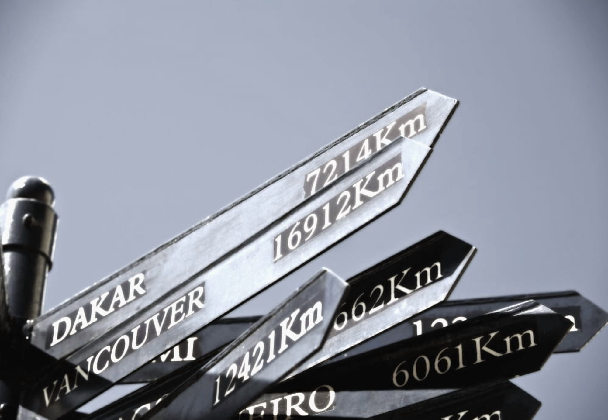 Destination Sign Canvas Art - Carson Ganci Design Pics (36 x 24)