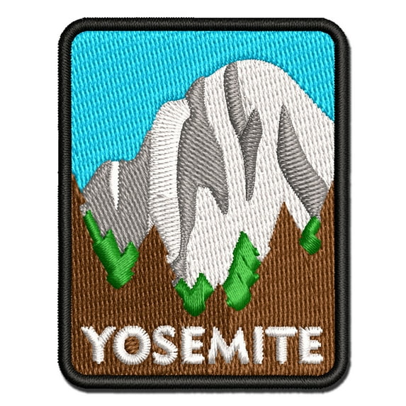 Destination Yosemite National Park Forest Applique Multi-Color Embroidered Hook & Loop Patch - 3 Inch Medium
