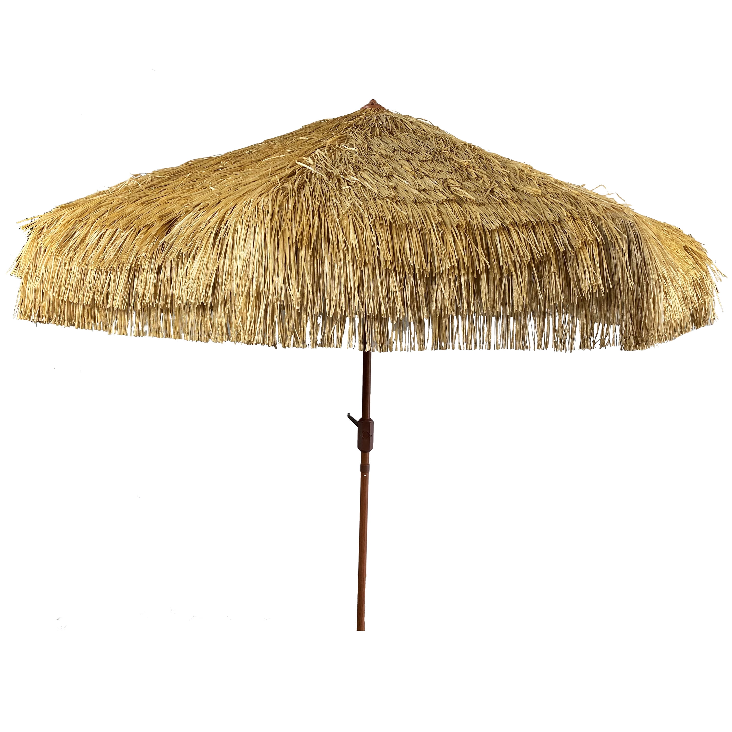 DestinationGear 102" Brown Round Market Patio Umbrellas, Rust Resistant