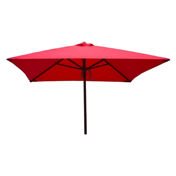 Heininger Holdings, LLC DestinationGear 6.5 ft Square Patio Umbrellas Red