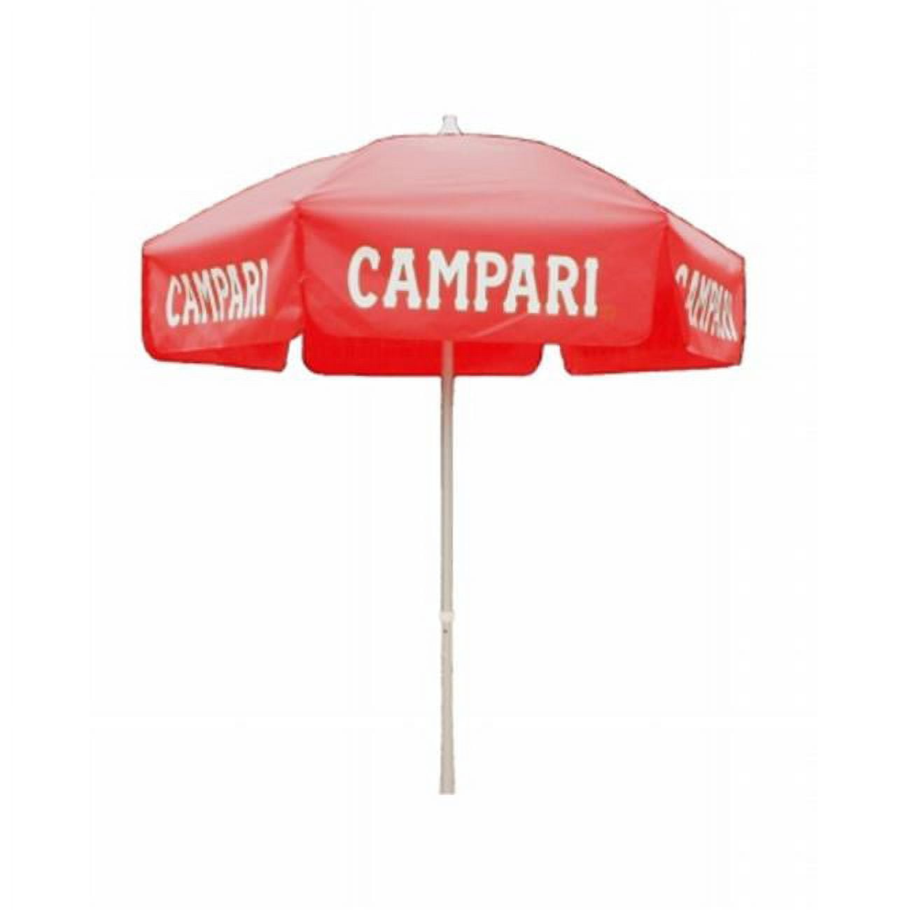 Campari Red 6' Vinyl Patio Umbrella with Aluminum Pole