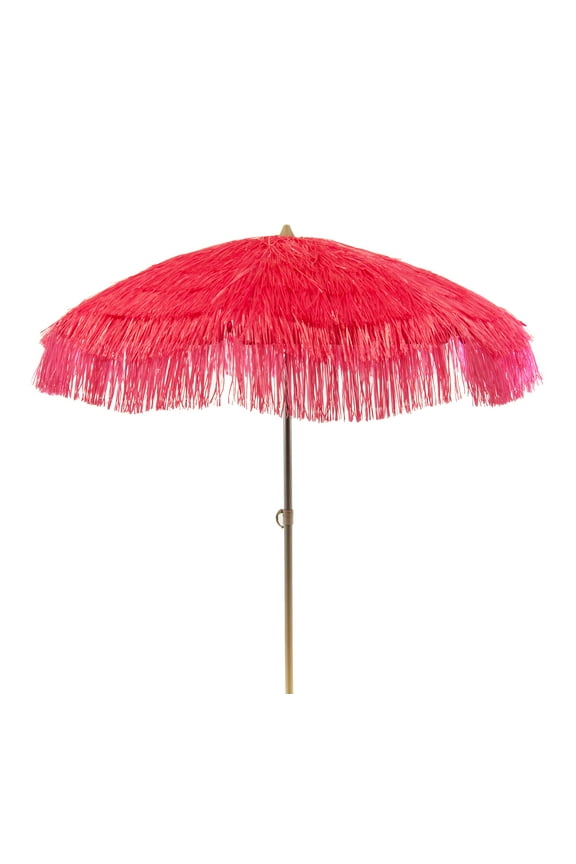 6 ft Palapa Tiki Patio Umbrella Pink