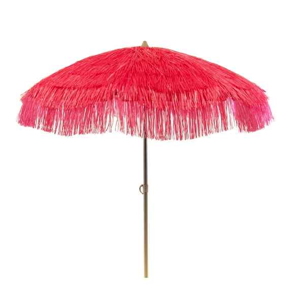 DestinationGear 6 ft Palapa Tiki Patio Umbrella Pink