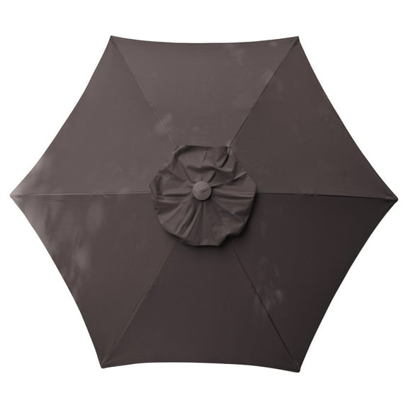 DestinationGear 8.5 ft. Aluminum Market Umbrella with Wind Resistant Doppler, Charcoal