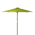 thumbnail image 1 of DestinationGear 9 ft Classic Wood Solid Cover Patio Umbrella in Lime Green Polyester, 1 of 2
