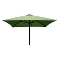 thumbnail image 1 of DestinationGear Classic Wood 6.5' Square Patio Umbrella, Lime, 1 of 6