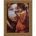 thumbnail image 1 of Destiny 20x23 Gold Ornate Wood Framed Canvas Art by Waterhouse, John William, 1 of 2