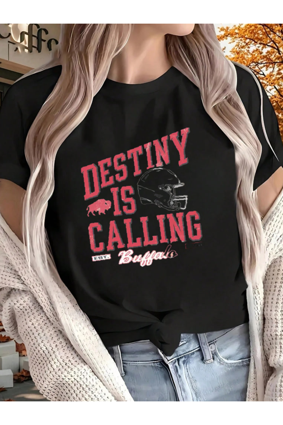 Destiny Buffalo Unisex T-Shirt Bold Retro Western Inspired Graphic Art up to size 5XL