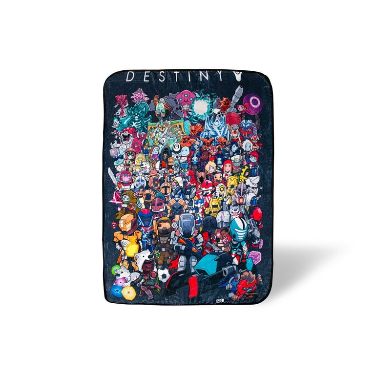 Free Shipping Destiny Chibi Characters Lightweight Fleece Throw Blanket 45 x 60 Inches Walmart Walmart