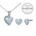 thumbnail image 1 of Destiny Majestic Heart Pendant, Necklace and Earrings set with Genuine Swarovski Crystals, 1 of 9