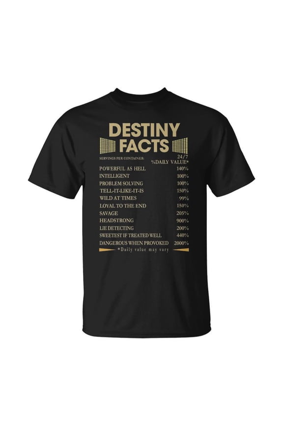 Destiny Name Destiny Facts V2 TShirt