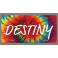 thumbnail image 1 of Destiny Name Tie Dye Style License Plate Tag Vanity Novelty Metal | UV Printed Metal | 6-Inches By 12-Inches | Car Truck RV Trailer Wall Shop Man Cave | NP1354, 1 of 1