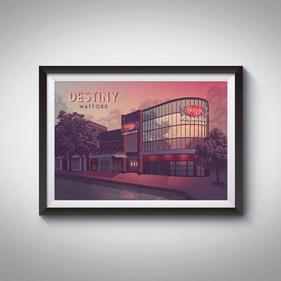Destiny Nightclub Watford Rave Culture Wall Decoration Unframed Paper Print