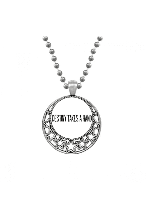 Destiny Takes A Hand Art Deco Fashion Necklaces Pendant Retro Moon Stars Jewelry
