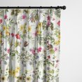 thumbnail image 1 of Destiny White Multi/Floral Pinch Pleat Drapery Panel - Pair 20"x132", 1 of 5