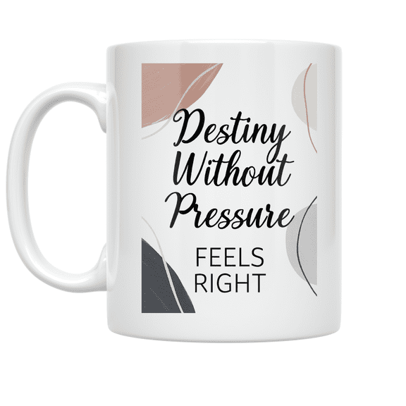 Destiny Without Pressure Feels Right - Deep Connection Enthusiast - 11 oz Ceramic Coffee Mug
