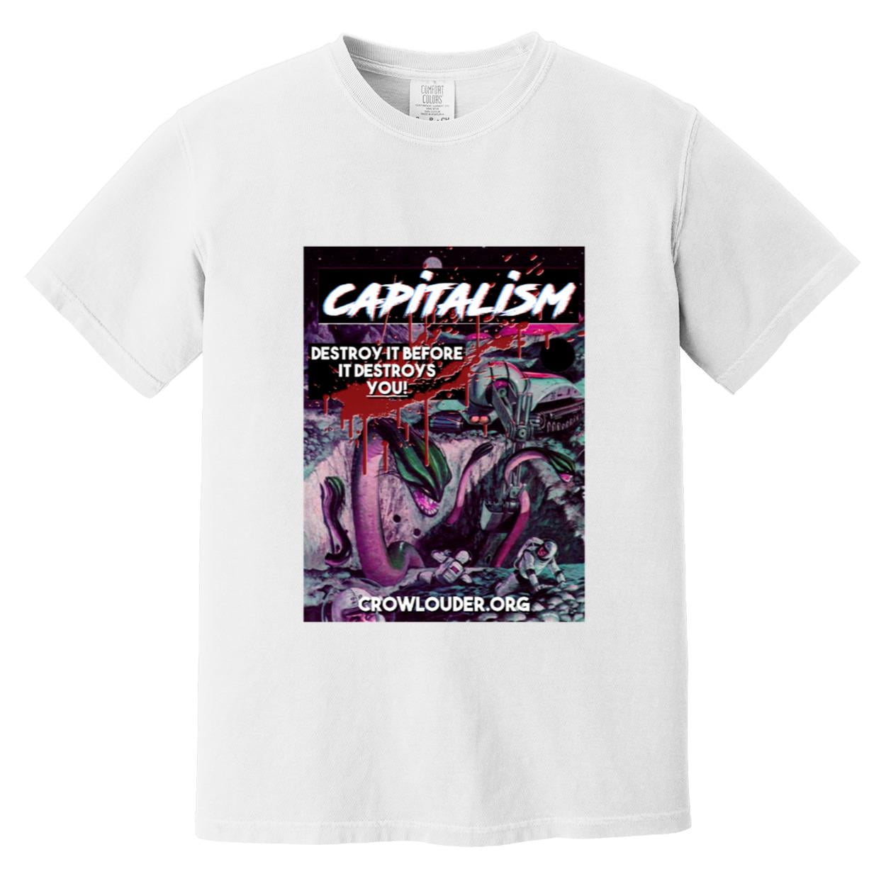 Destroy Capitalism Comfort Color T shirt with Political Message Street Style for men women Destroy Capitalism Comfort Color T shirt with Political Message Street Style for men women