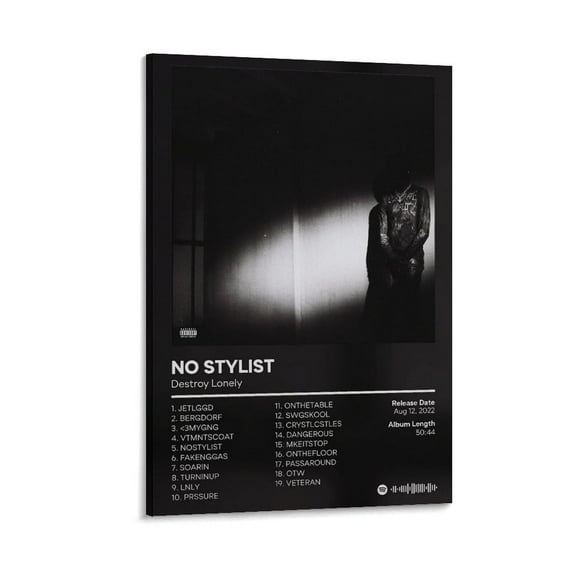 Destroy Lonely No Stylist Canvas Poster Bedroom Decoration Landscape Office Valentine's Birthday Gift