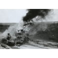 thumbnail image 1 of Destroyed Soviet Tanks At Junourcia History (24 x 18), 1 of 2