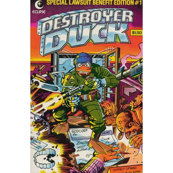 Destroyer Duck #1 VF ; Eclipse Comic Book