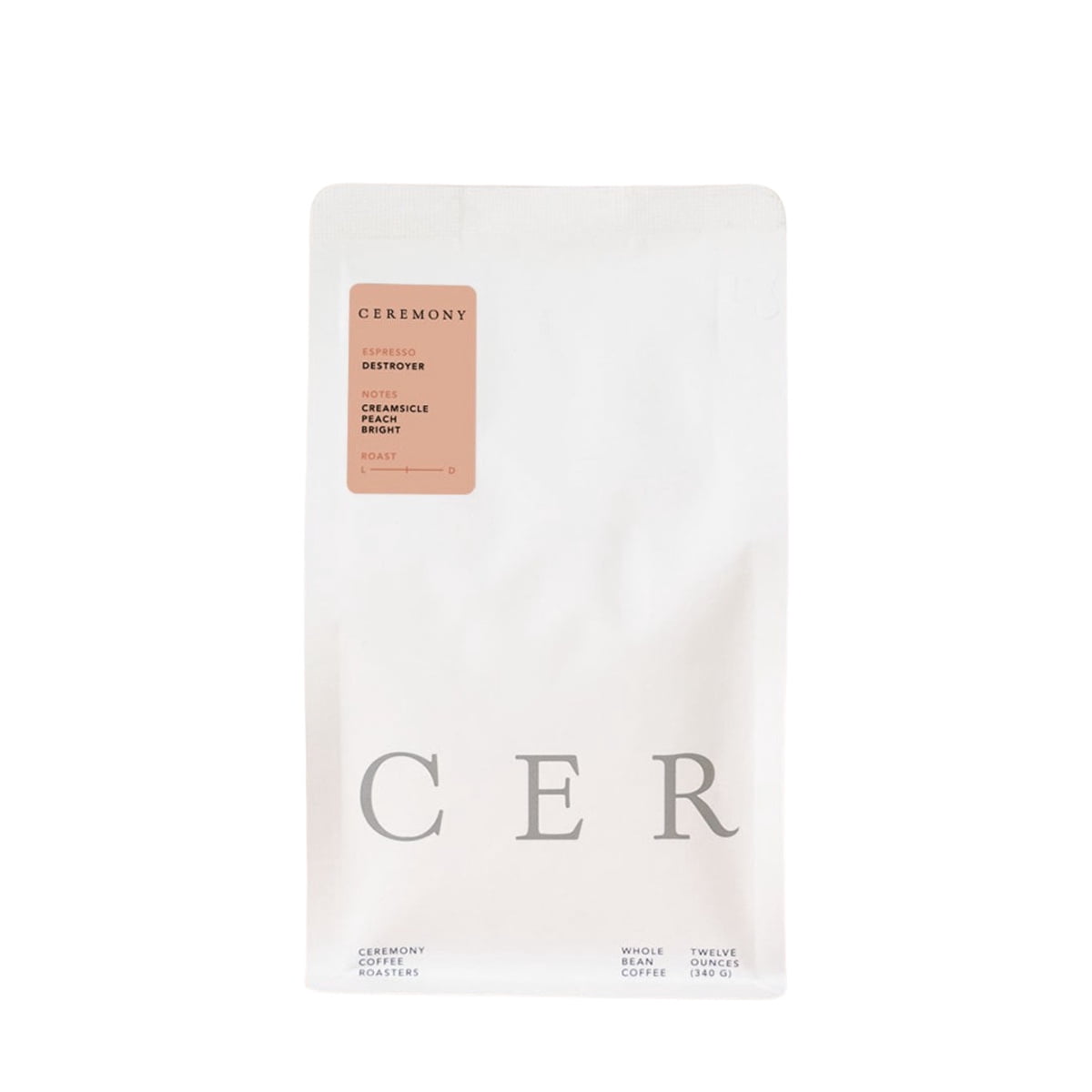 Destroyer - Roasted by Ceremony Coffee Roasters - Whole Bean Coffee - 12oz Bag