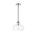 thumbnail image 1 of Destry 1 Light Chrome Pendant With Clear Glass, 1 of 3