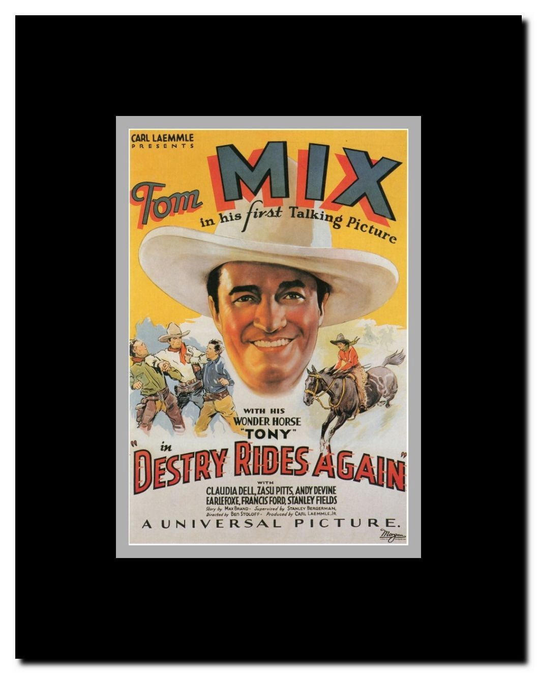 Destry Rides Again Framed Movie Poster