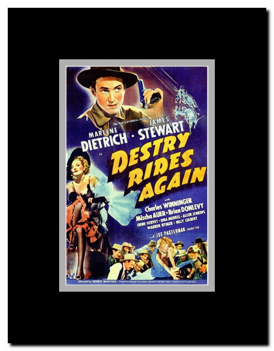 Destry Rides Again Framed Movie Poster