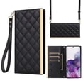 thumbnail image 1 of Desugned For Samsung Galaxy S20+ Wallet Phone Case,With Suction Cup Fastener,Flip Folding Kickstand,With Card Slots,Wrist Strap&Shoulder Strap,Shockproof PU Leather Phone Case,Black, 1 of 9