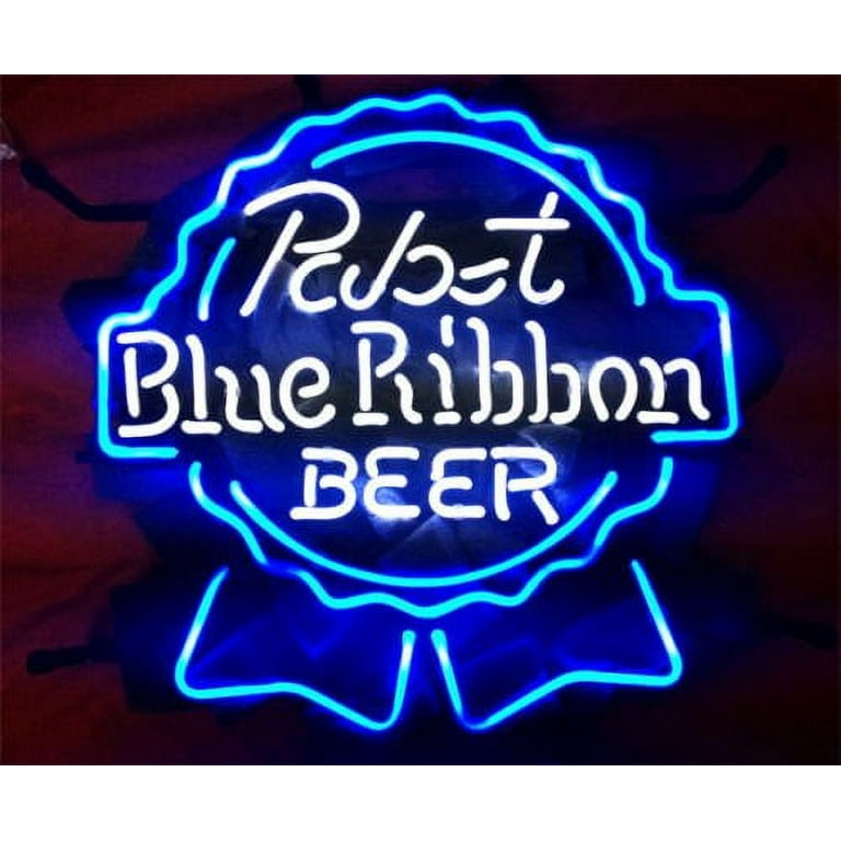 Desung Brand New Pabst Blue Ribbon Logo Neon Sign Lamp Glass