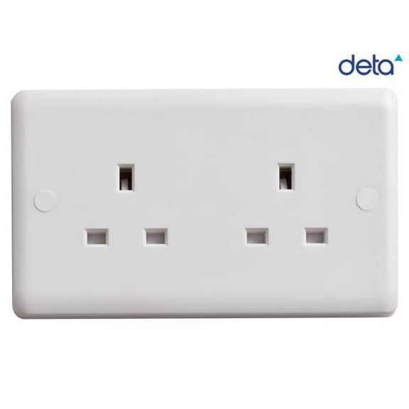 Deta Vimark - Unswitched Socket 2-Gang 13A
